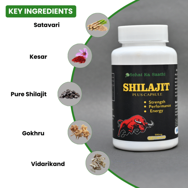 Shilajit Plus Capsule – Boost Strength, Energy & Vitality (60 Capsules) - Image 2