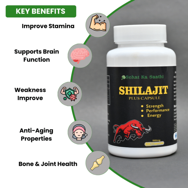 Shilajit Plus Capsule – Boost Strength, Energy & Vitality (60 Capsules) - Image 3