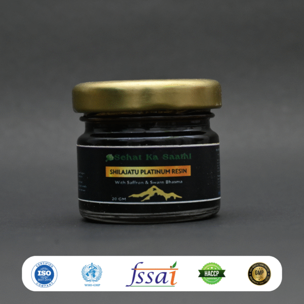Shilajatu Platinum Resin – With Saffron & Swarn Bhasma (20g) - Image 4
